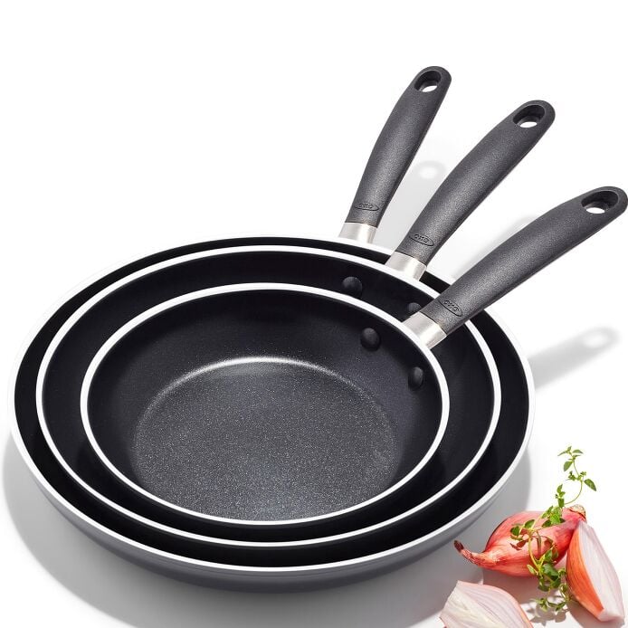 OXO Stainless Steel Everyday 3-Piece Frying Pan Set - Image 4