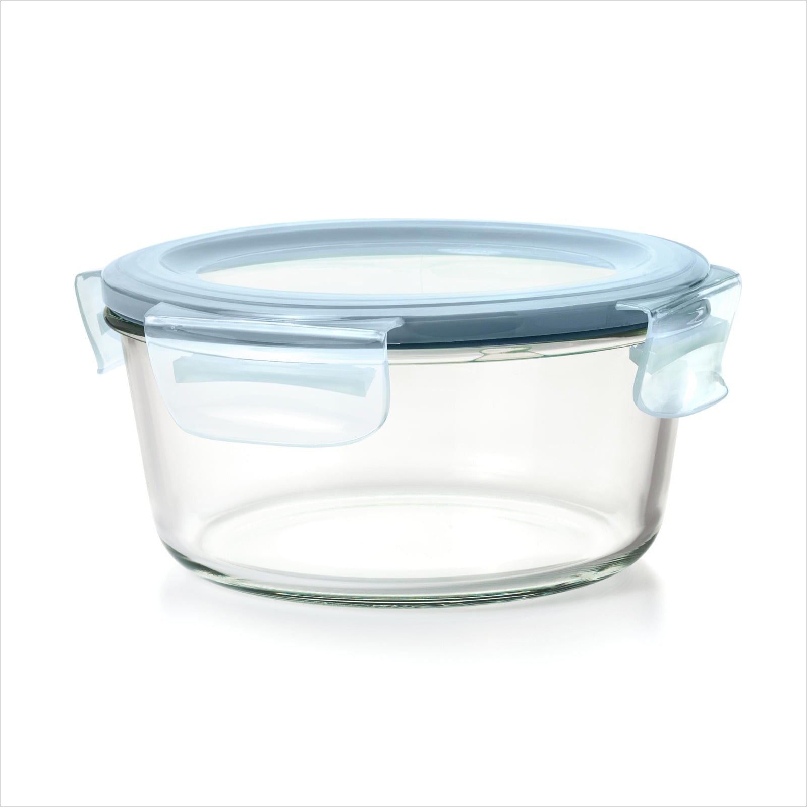 Smart Seal 7-Cup Glass Round Container - Arctic Blue