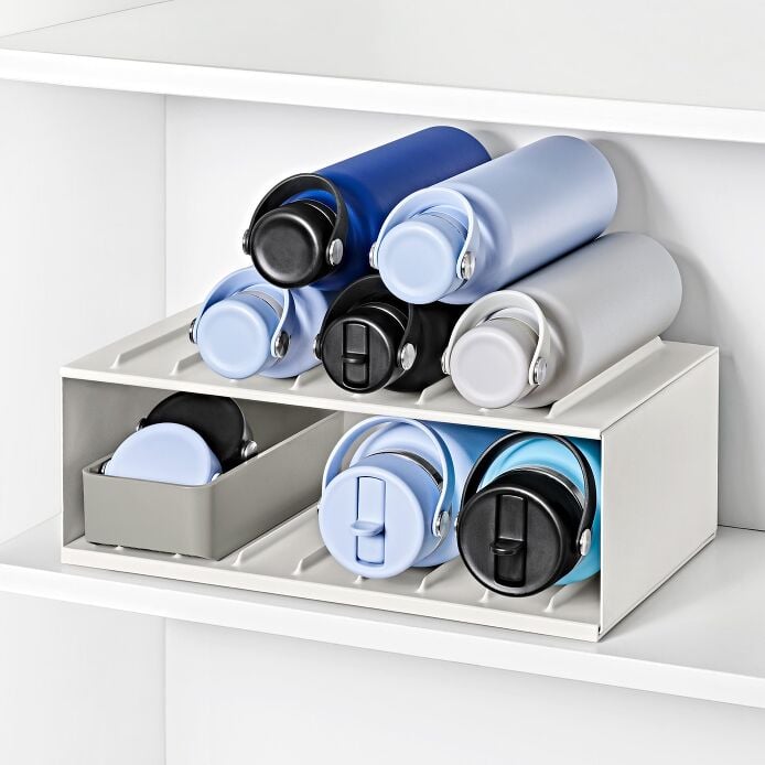 Water Bottle Organizer with Accessory Bin - Image 4
