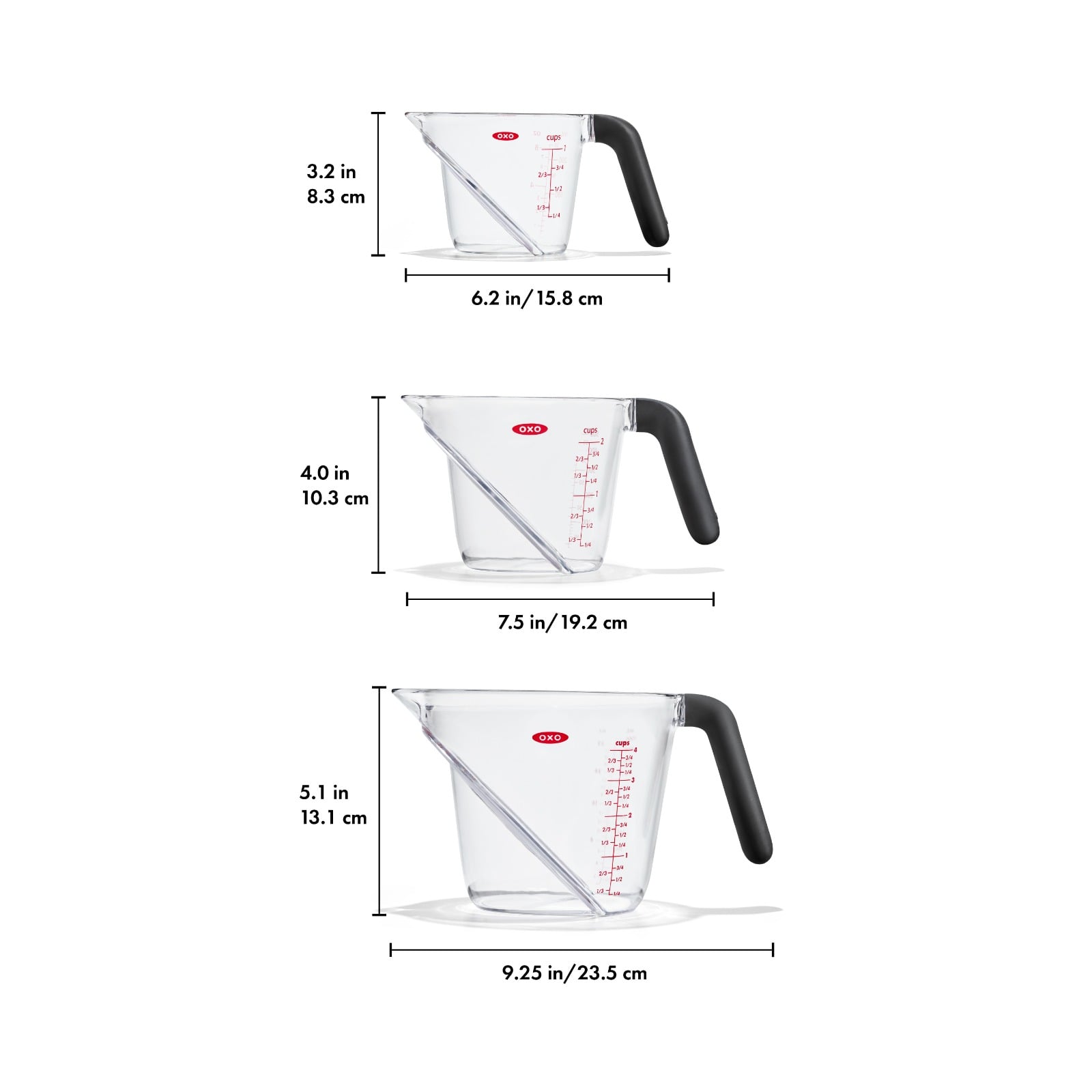 3 Piece Angled Measuring Cup Set - Image 8