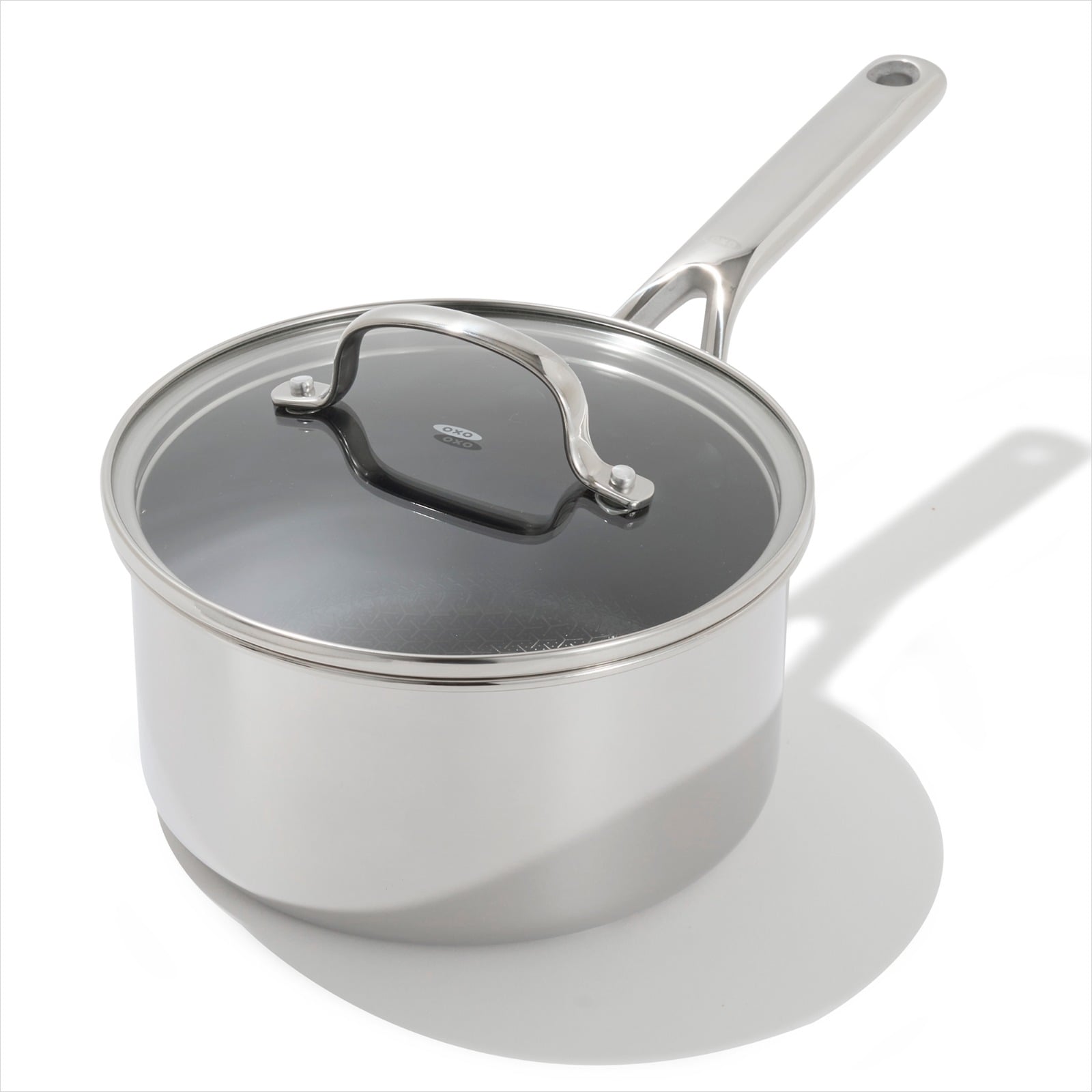 Trident Hybrid Non-Stick Stainless Steel 2.5 Qt Saucepan with Lid