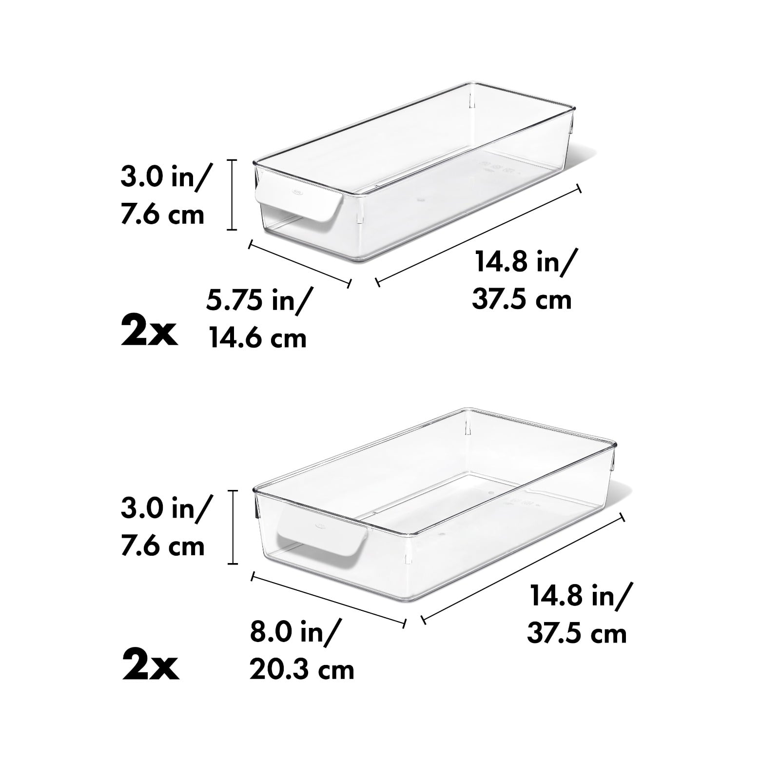 4 Piece Refrigerator Storage Bin Starter Set - Image 8