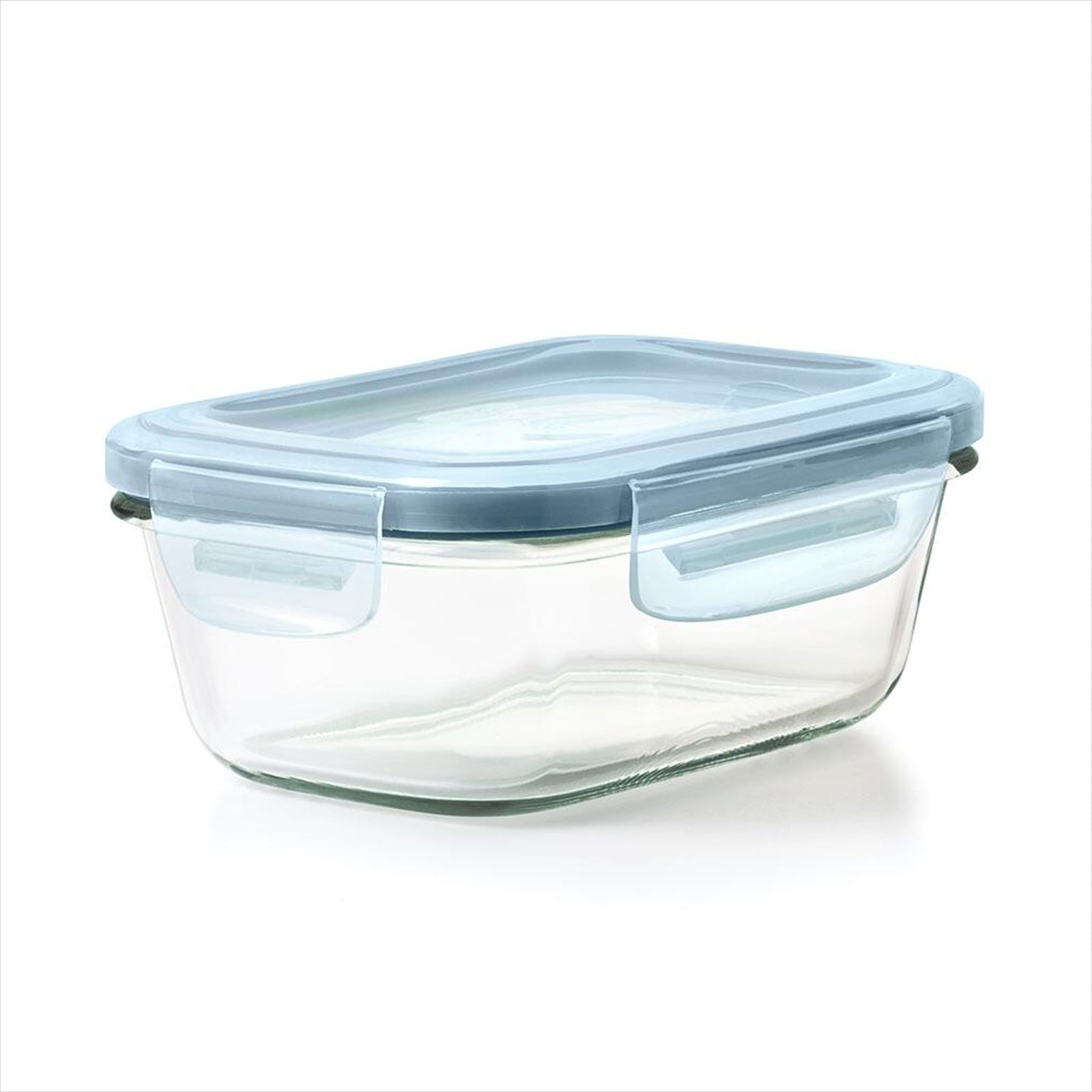 Smart Seal 1.6-Cup Glass Rectangle Container - Arctic Blue