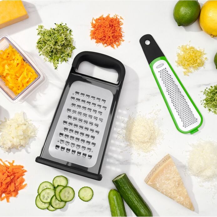 Etched Box Grater With Removable Zester - Image 9