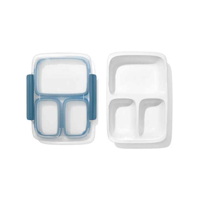 Prep & Go 4.1-Cup Divided Container - Ocean Blue - Image 7
