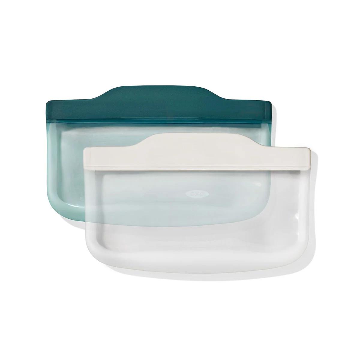 Silicone Reusable Bag - 4 Piece Lunch Set - Oat/Lagoon - Image 4