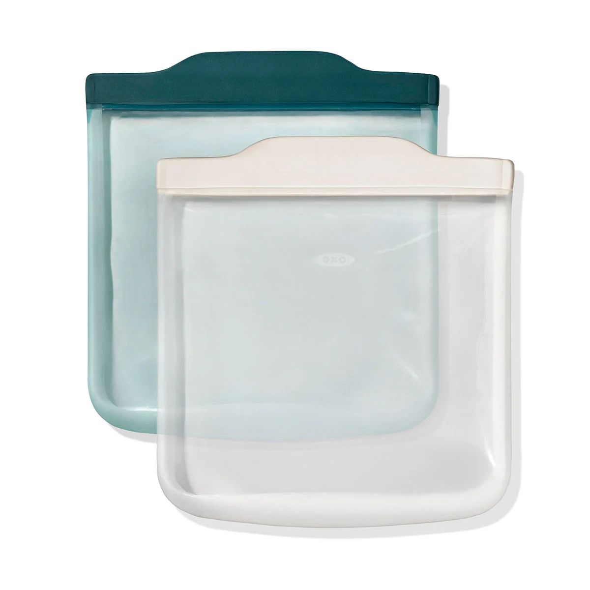 Silicone Reusable Bag - 4 Piece Lunch Set - Oat/Lagoon - Image 3