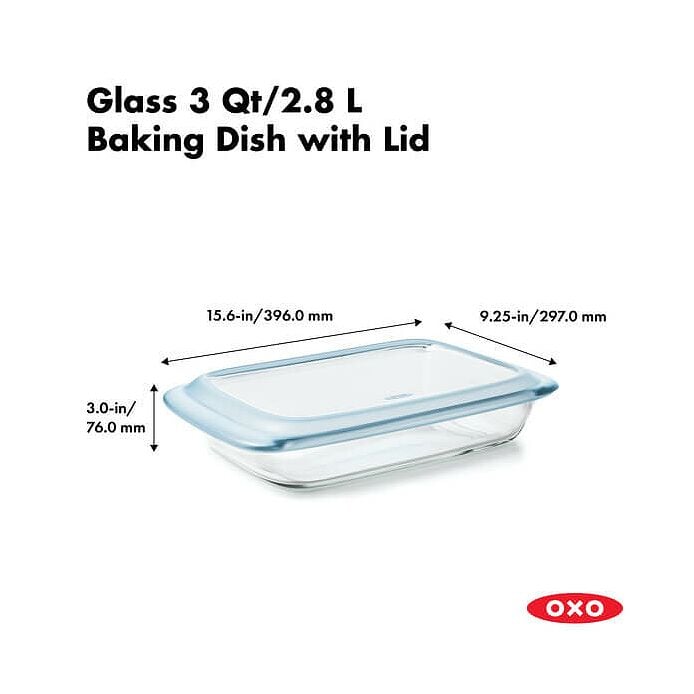 Glass Baking Dish with Lid (3.0 Qt) - Image 2