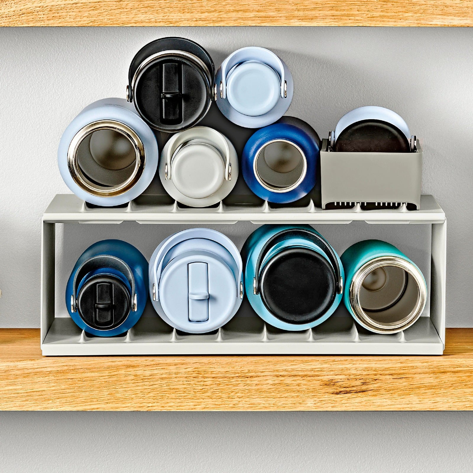 Water Bottle Organizer with Accessory Bin - Image 5