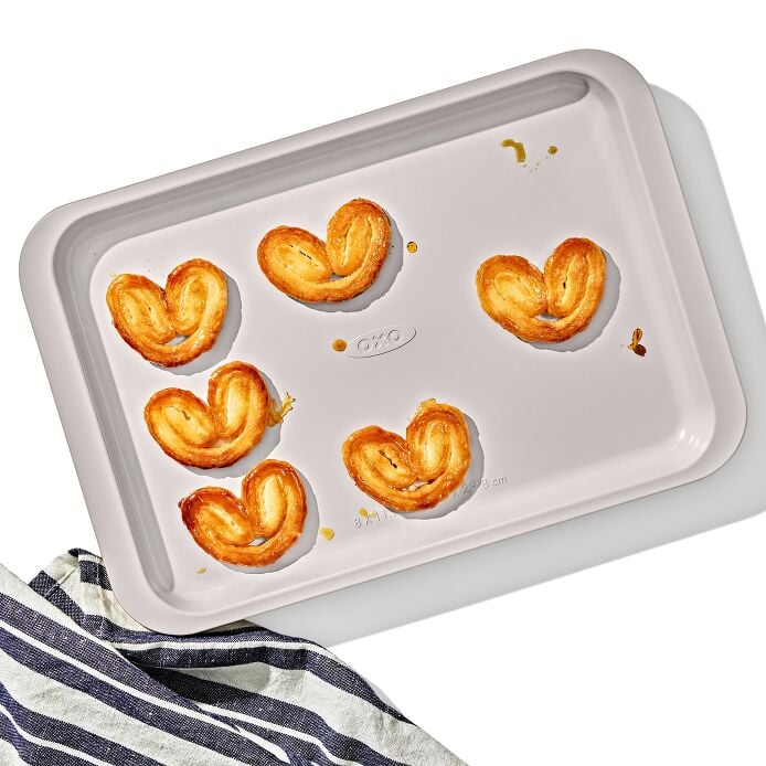 Non-Stick Pro Ceramic Coated Metal Bakeware 3Pc Set - Biscuit - Image 6