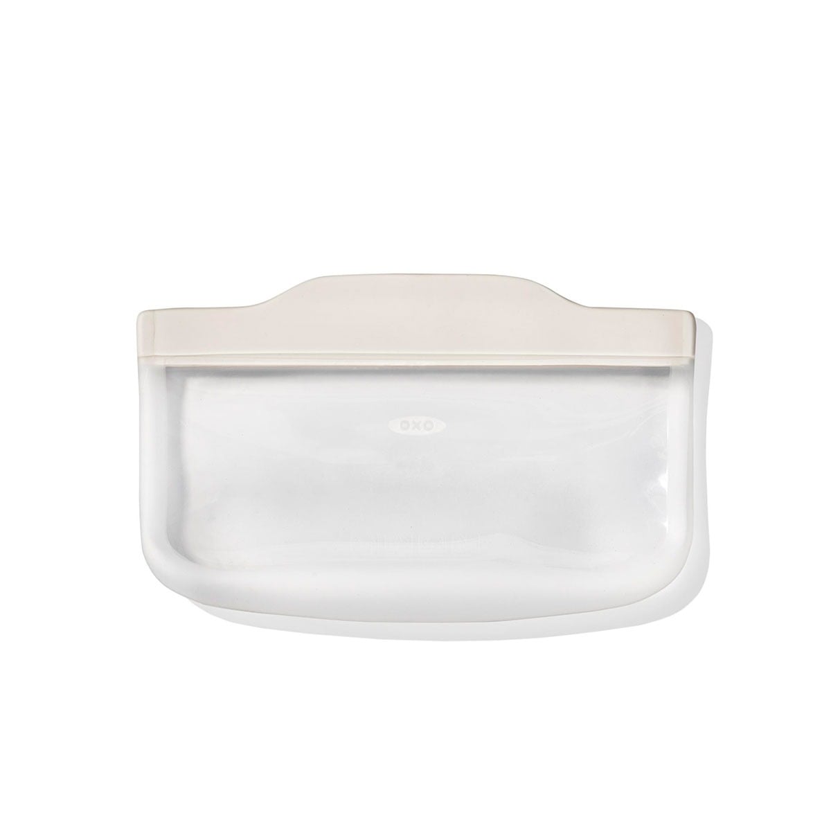 Silicone Reusable Bag - Snack Bag (12 oz) - Oat - Image 2