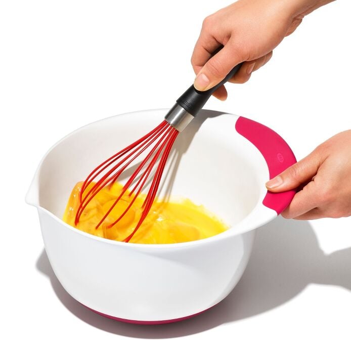 3 Piece Mixing Bowl Set New Colored Handles - Image 6