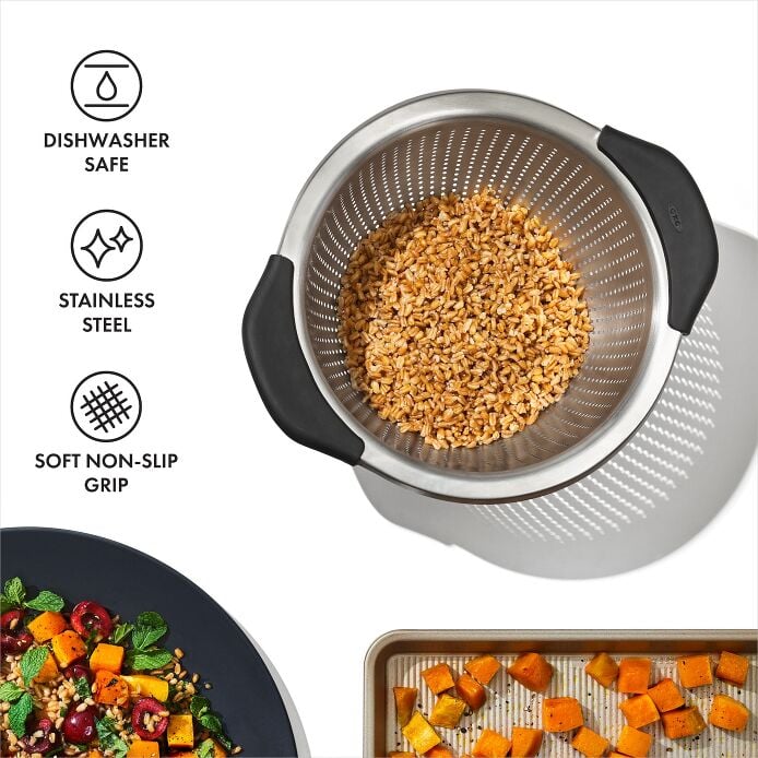 Stainless Steel 3 qt./ 2.8L Colander - Image 6