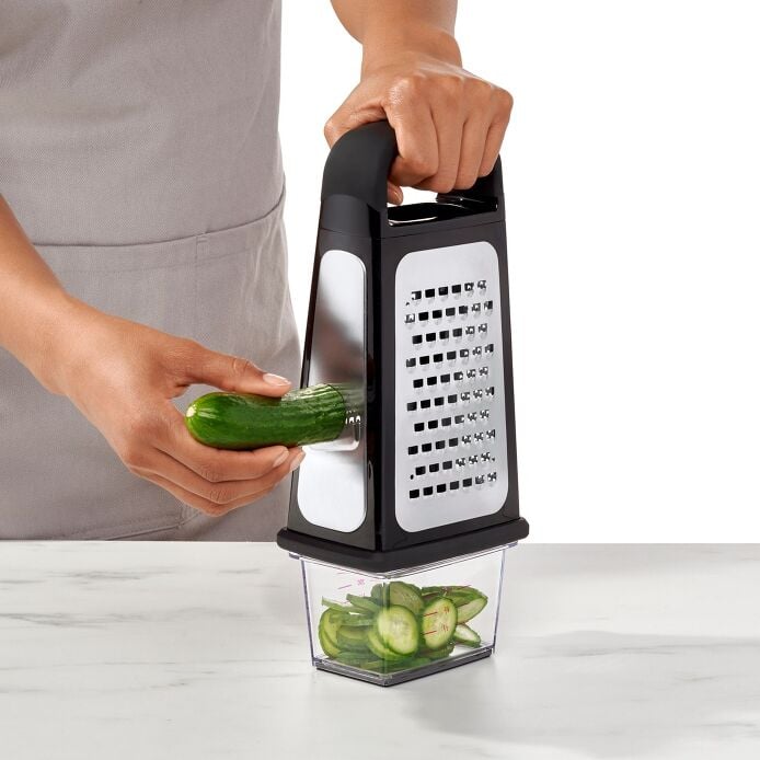 Etched Box Grater With Removable Zester - Image 7