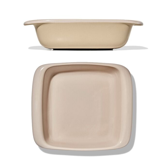 OXO Good Grips 2 Qt Square Stoneware Baking Dish – Biscuit - Image 3
