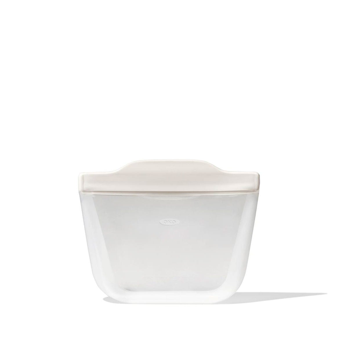 Silicone Reusable Bag - Stand-Up Snack (12 oz) – Oat - Image 4