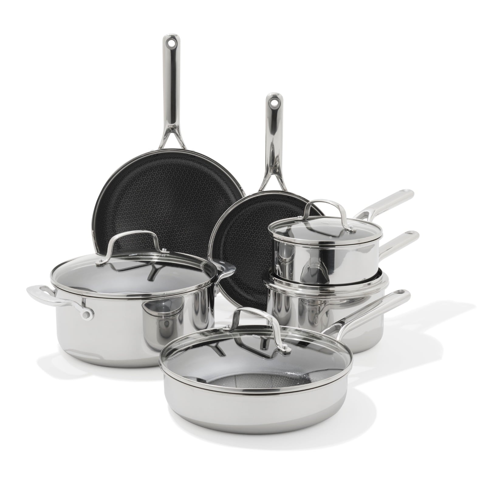Trident Hybrid Non-Stick Stainless Steel 10-Piece Set