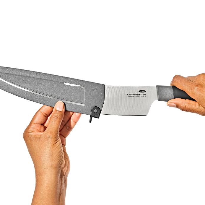 8 in Chefs Knife with Locking Sheath - Image 3