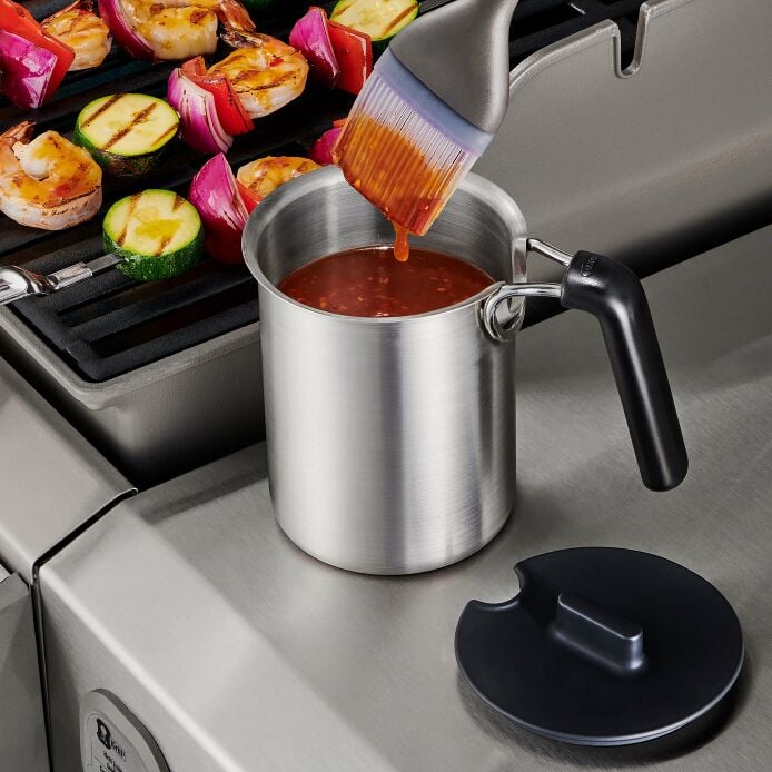 Grilling Basting Pot and Brush Set - Image 2