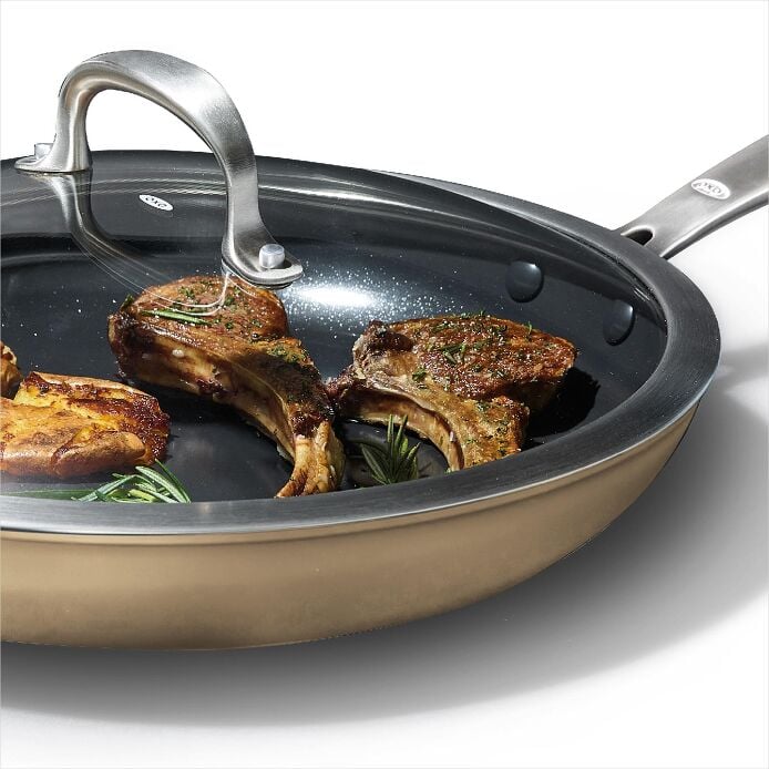 OXO Enhanced Non-Stick 12-Inch Frypan with Lid - Image 4