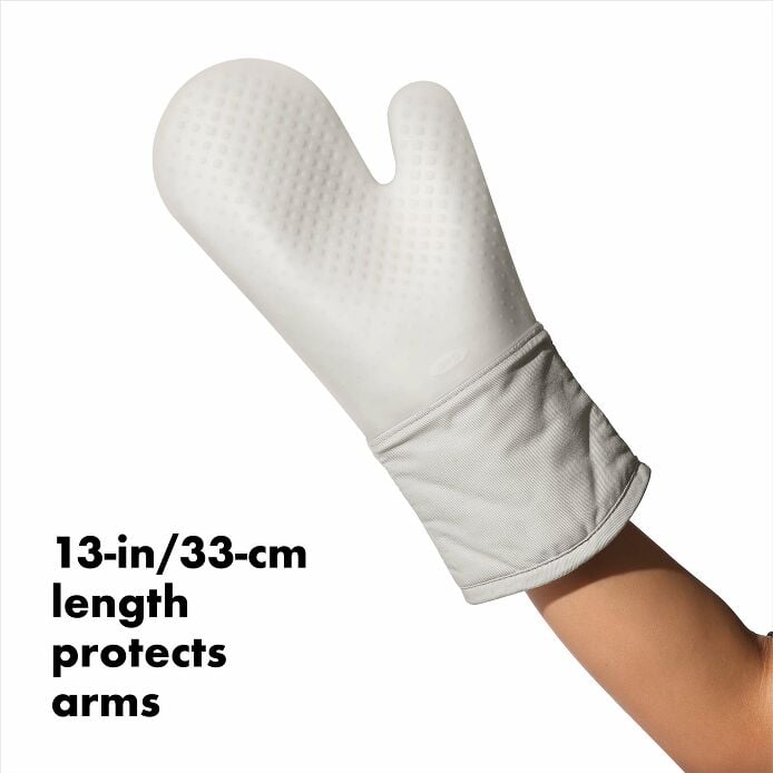 Silicone Oven Mitt - Oat - Image 3