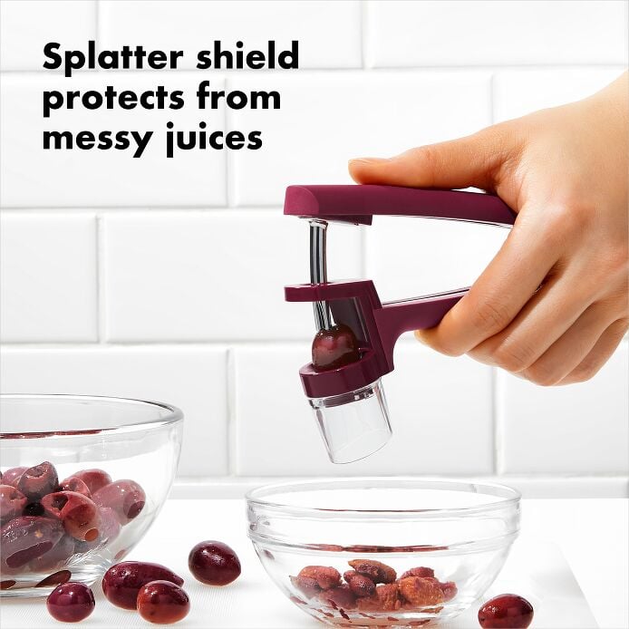 OXO Good Grips Cherry & Olive Pitter - Beet - Image 4