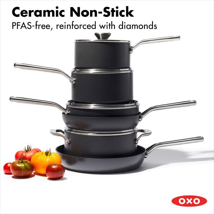 Ceramic Professional Non-Stick 10-Piece Cookware Set - Image 2