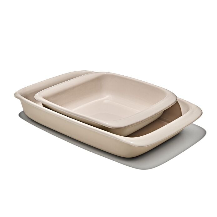 OXO Good Grips 2 Qt Square Stoneware Baking Dish – Biscuit - Image 9