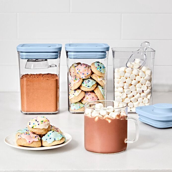 3-Piece POP Container Set with Mini Scoops - Sky Blue - Image 2