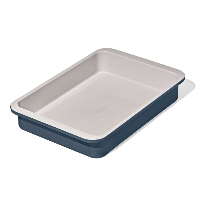 Non-Stick Pro Ceramic Coated Metal Bakeware 9” x 13” Cake Pan – Storm Blue - Image 2