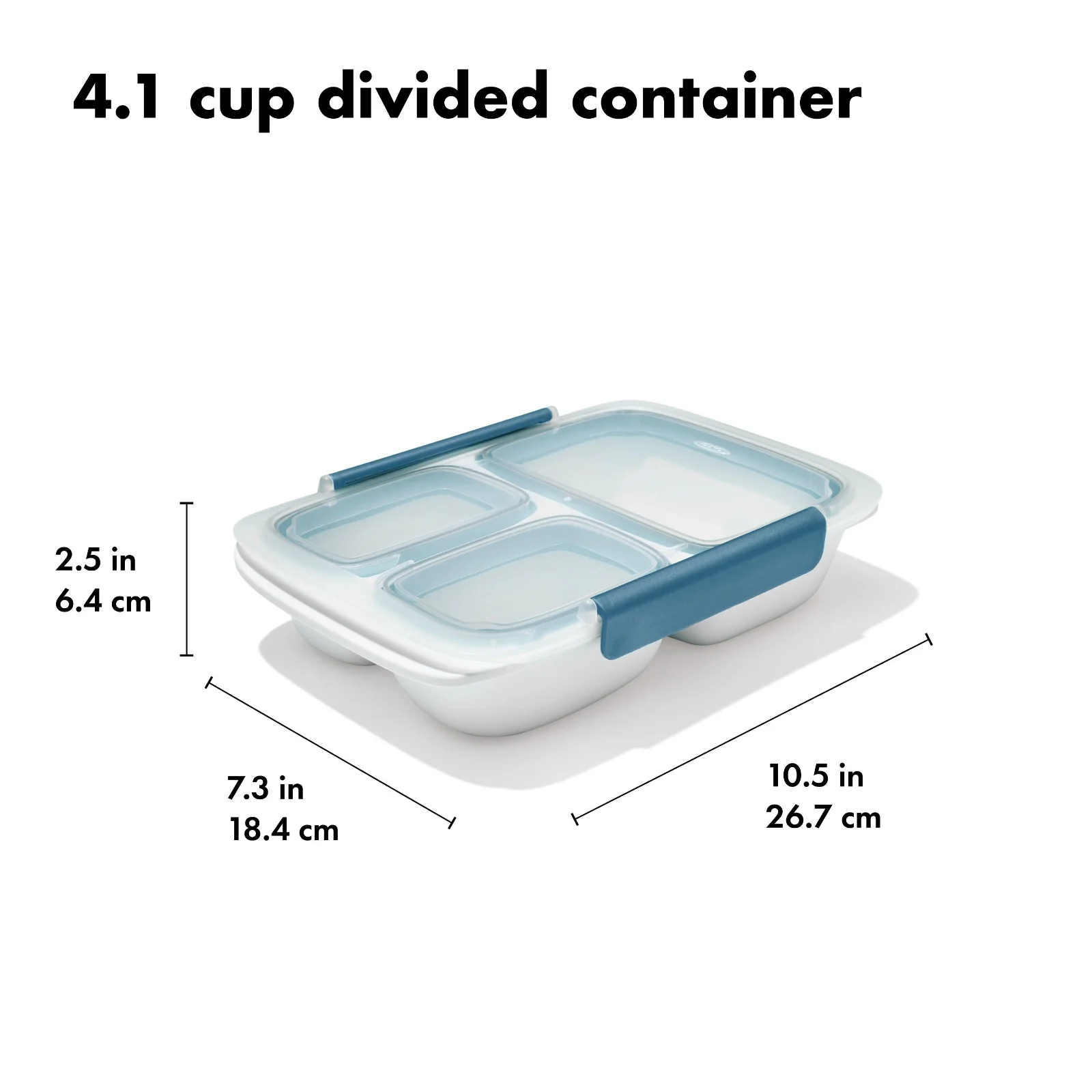 Prep & Go 4.1-Cup Divided Container - Ocean Blue - Image 8