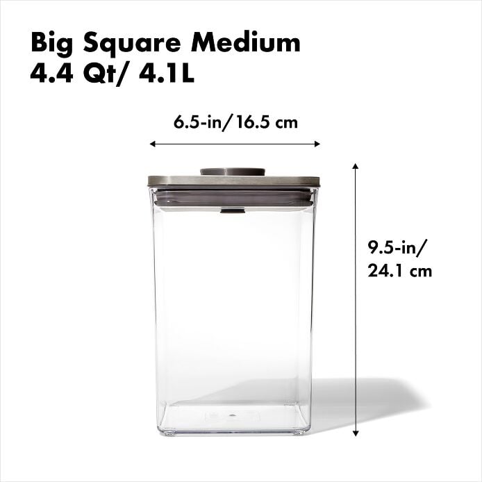 Steel POP Container - Big Square Medium (4.4 Qt) - Image 6