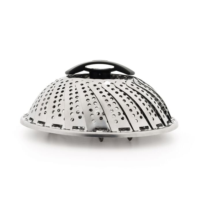Stainless Steel Steamer with Extendable Handle - Image 2