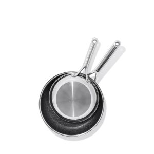 Trident Hybrid Non-Stick Stainless Steel 2-Piece Frypan Set