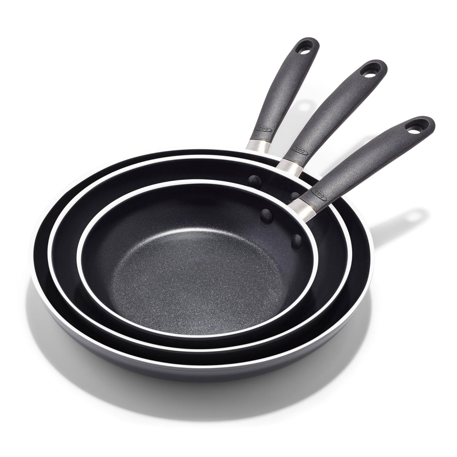 OXO Stainless Steel Everyday 3-Piece Frying Pan Set