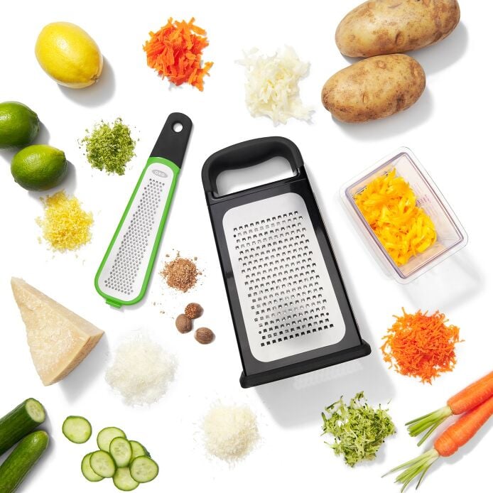 Etched Box Grater With Removable Zester - Image 3