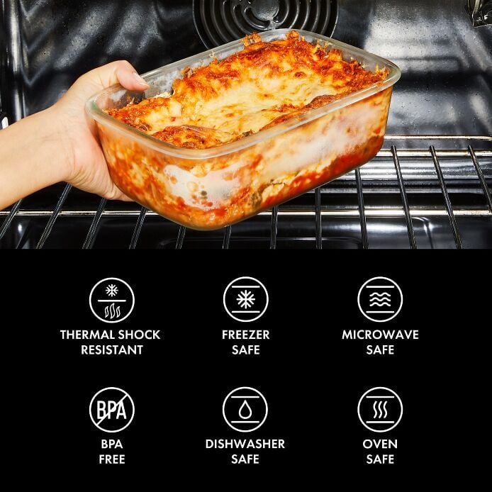 16 Piece Glass Smart Seal Everyday Container Set - Image 6