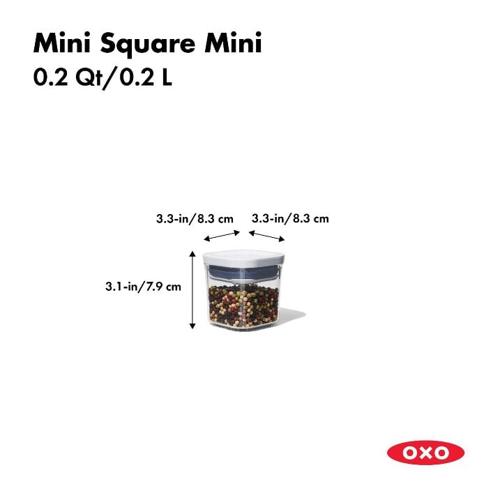 POP Container - Mini Square Mini (0.2 Qt.) - Image 2