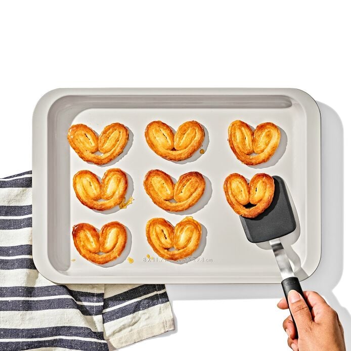 Non-Stick Pro Ceramic Coated Metal Bakeware 3Pc Set - Biscuit - Image 5