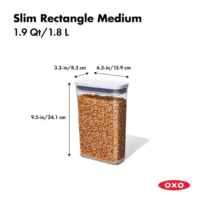 POP Container - Slim Rectangle Medium (1.9 Qt.) - Image 3