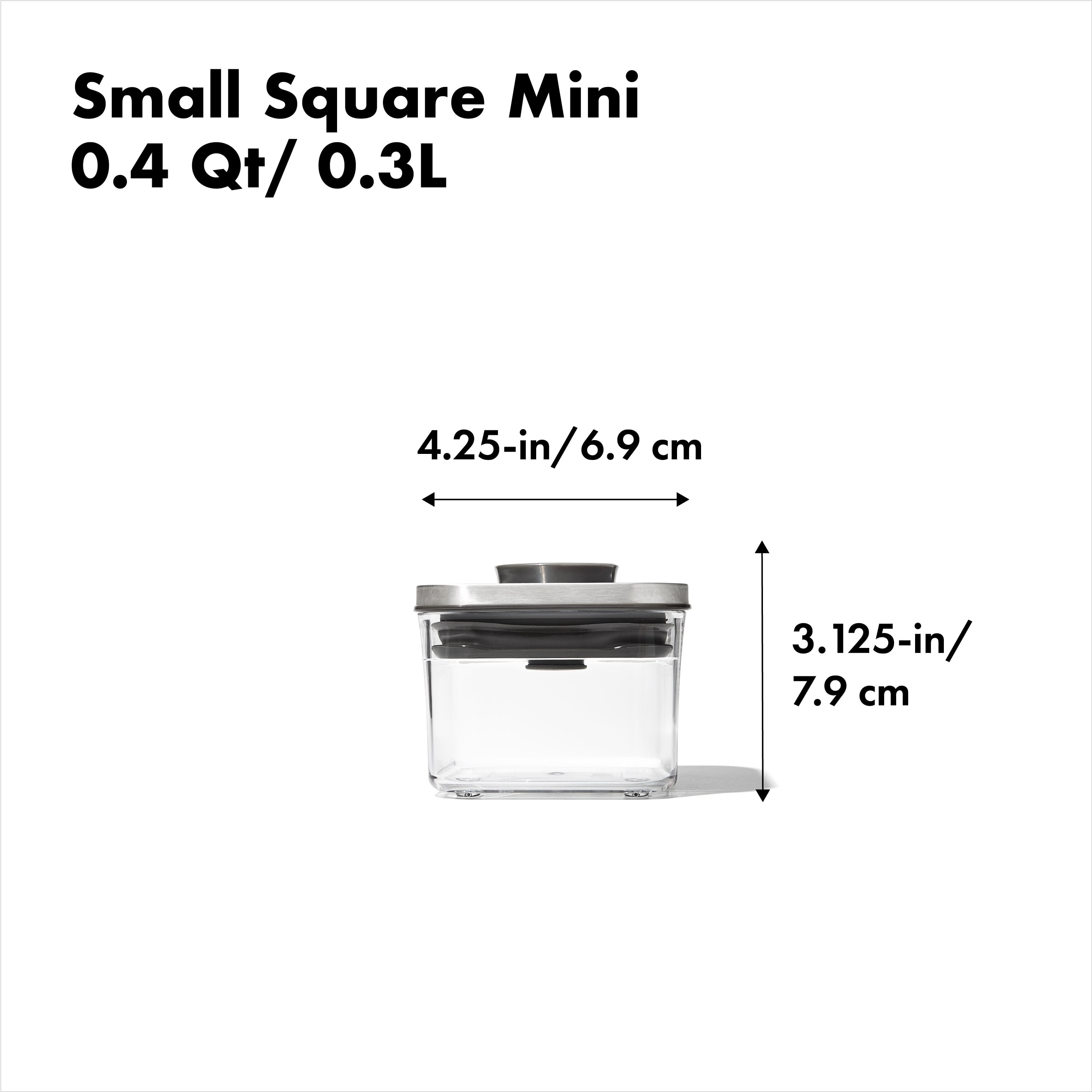 POP Container - Small Square Mini (0.4 Qt) - Steel - Image 6