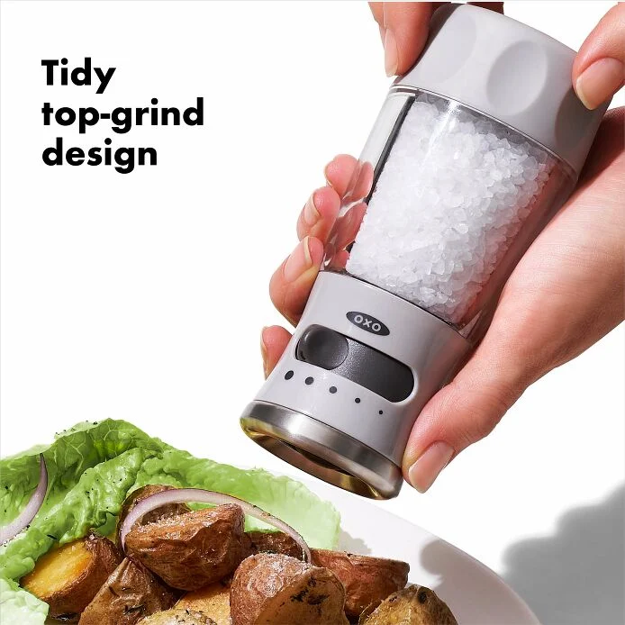 Contoured Mess-Free Salt Grinder - Image 3
