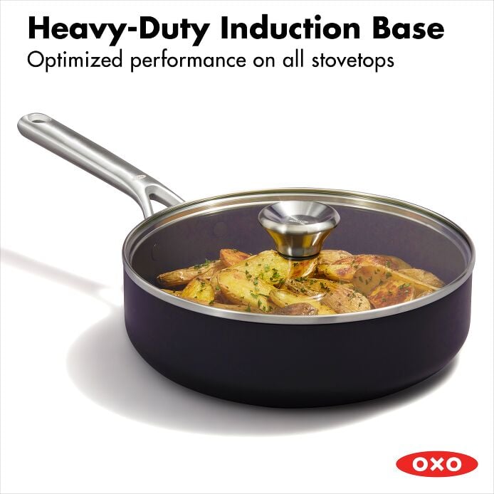 Ceramic Professional Non-Stick 3-Quart Sauté Pan with Lid - Image 7
