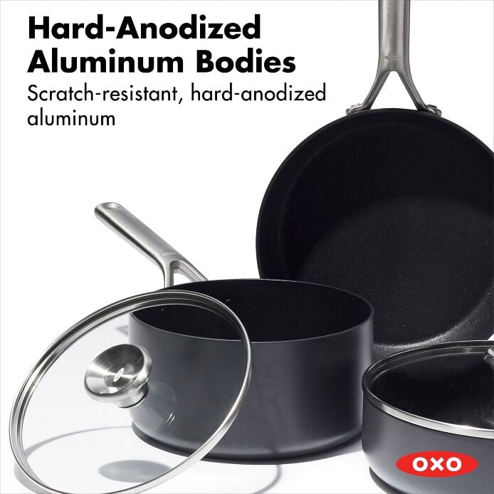 OXO Ceramic Professional Non-Stick 5-Piece Cookware Set - Image 5