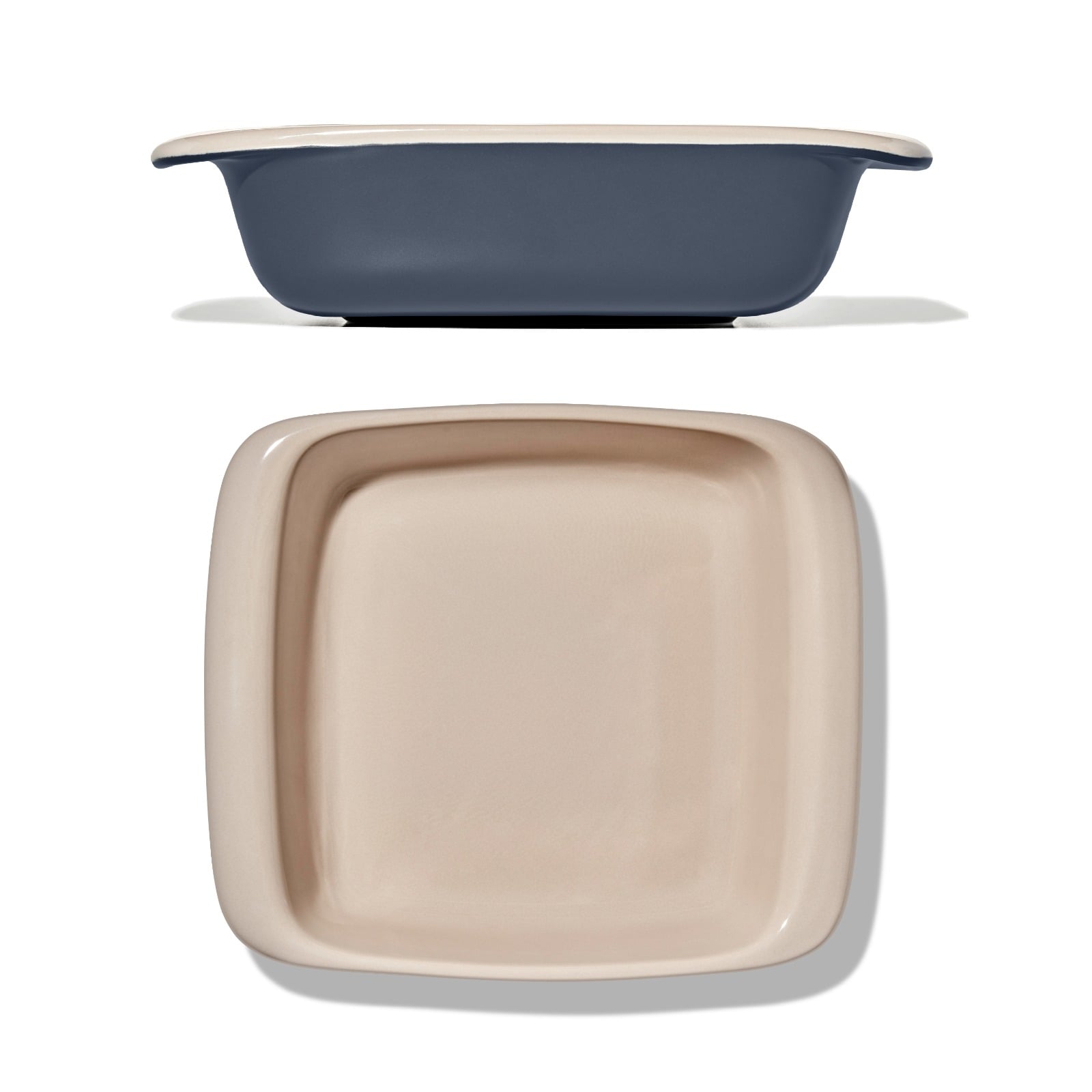 2 Qt Square Stoneware Baking Dish - Storm Blue - Image 2