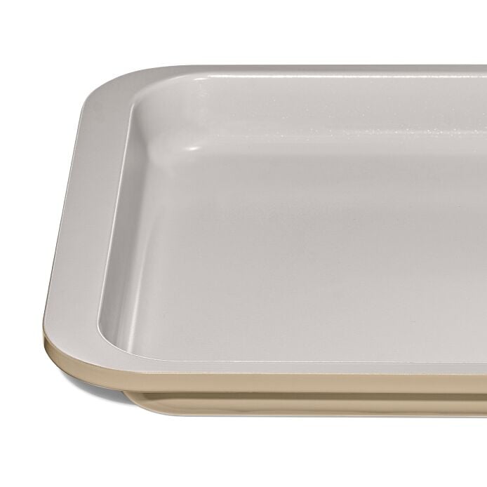 Non-Stick Pro Ceramic Coated Metal Bakeware Quarter Sheet Pan - Biscuit - Image 4