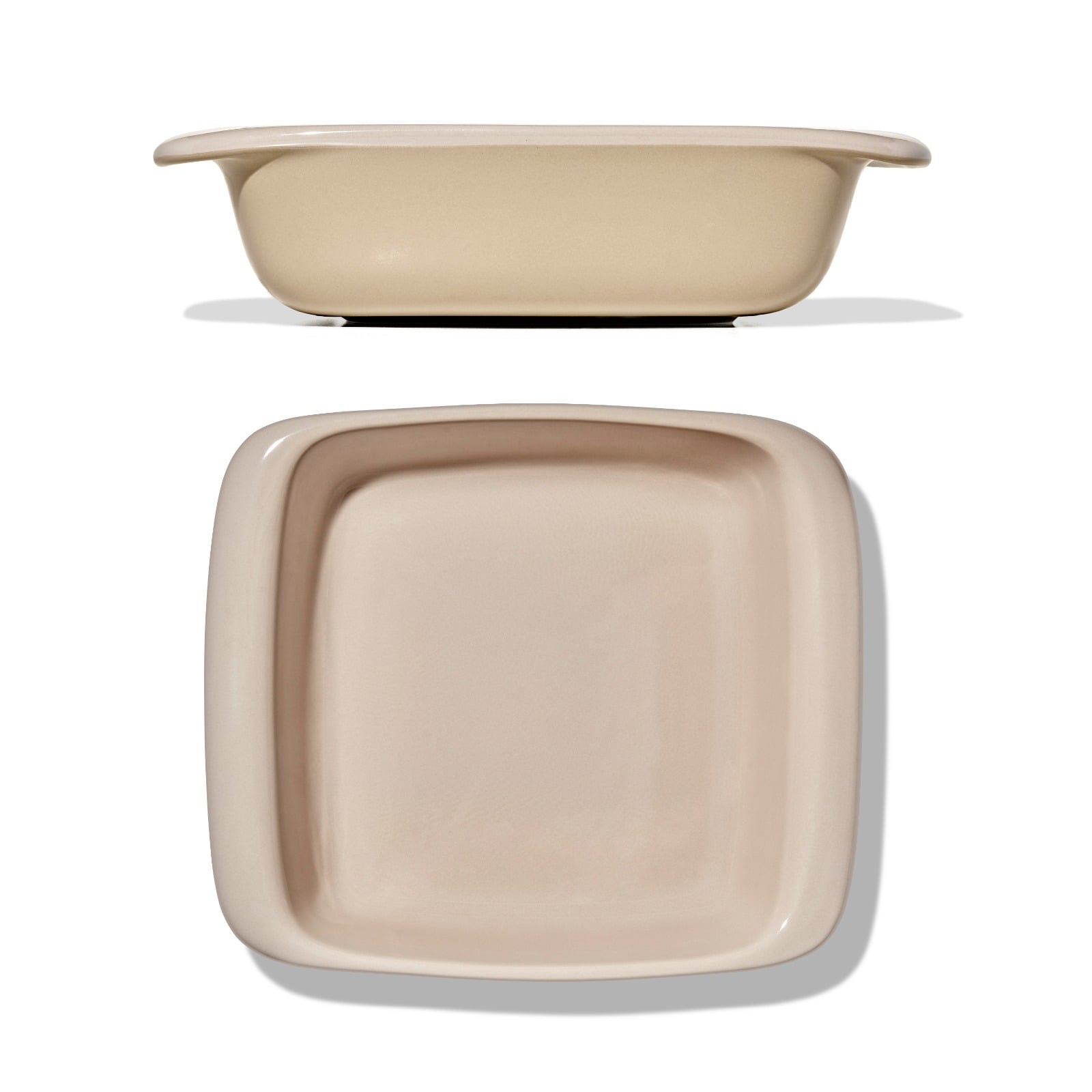 2 Qt Square Stoneware Baking Dish - Biscuit - Image 2