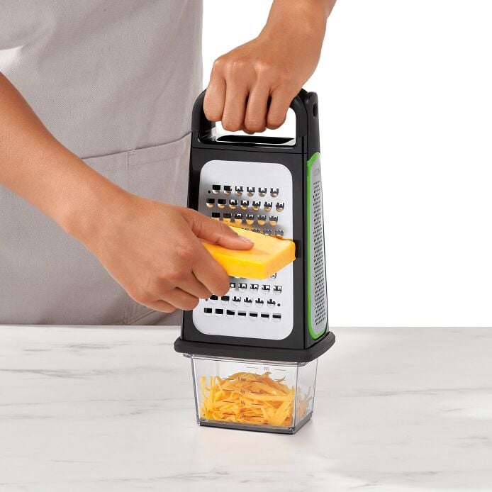 Etched Box Grater With Removable Zester - Image 4