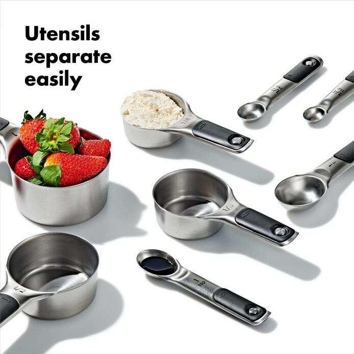 Stainless Steel Measuring Cups and Spoons Set - Image 7