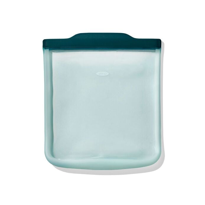 Silicone Reusable Bag - 4 Piece Starter Set - Oat/Lagoon - Image 4